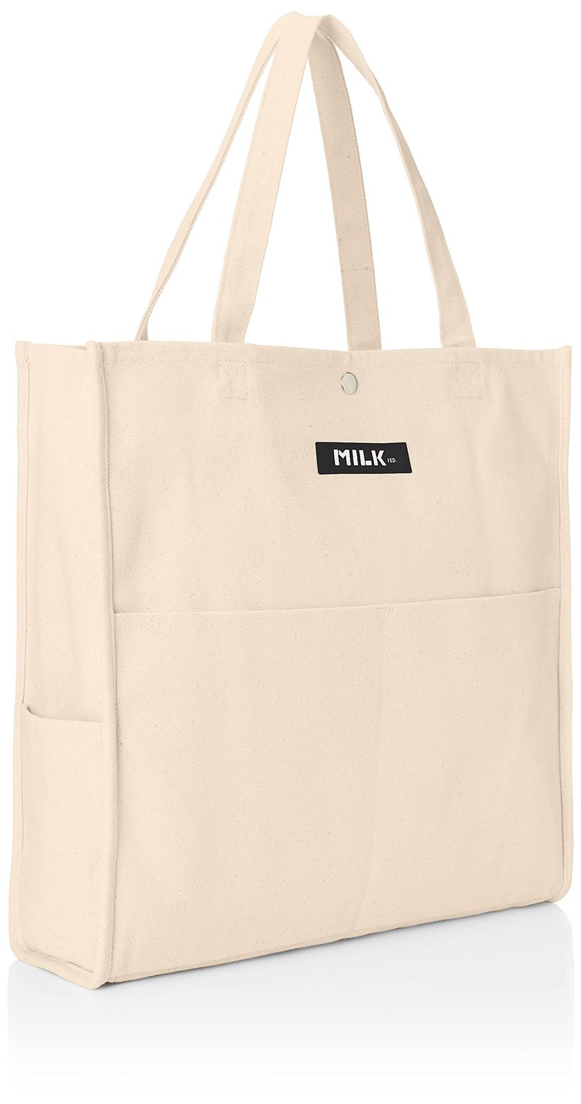 [ミルクフェド] バッグ PIPING SQUARE TOTE COOPER LOGO 103212053011 ホワイト