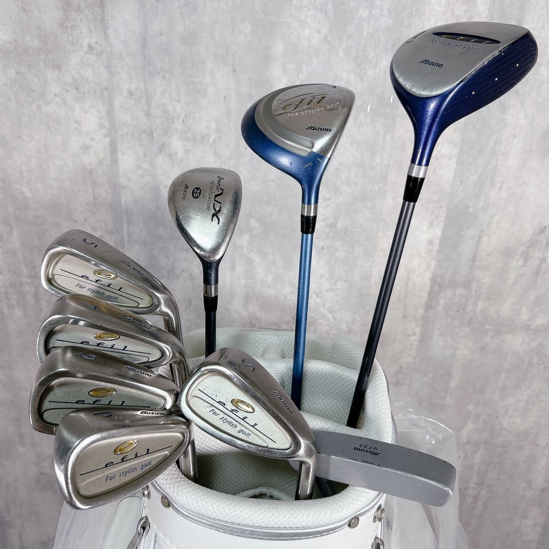 X251 キャディバッグ新品 mizuno efil レディース ゴルフ セット