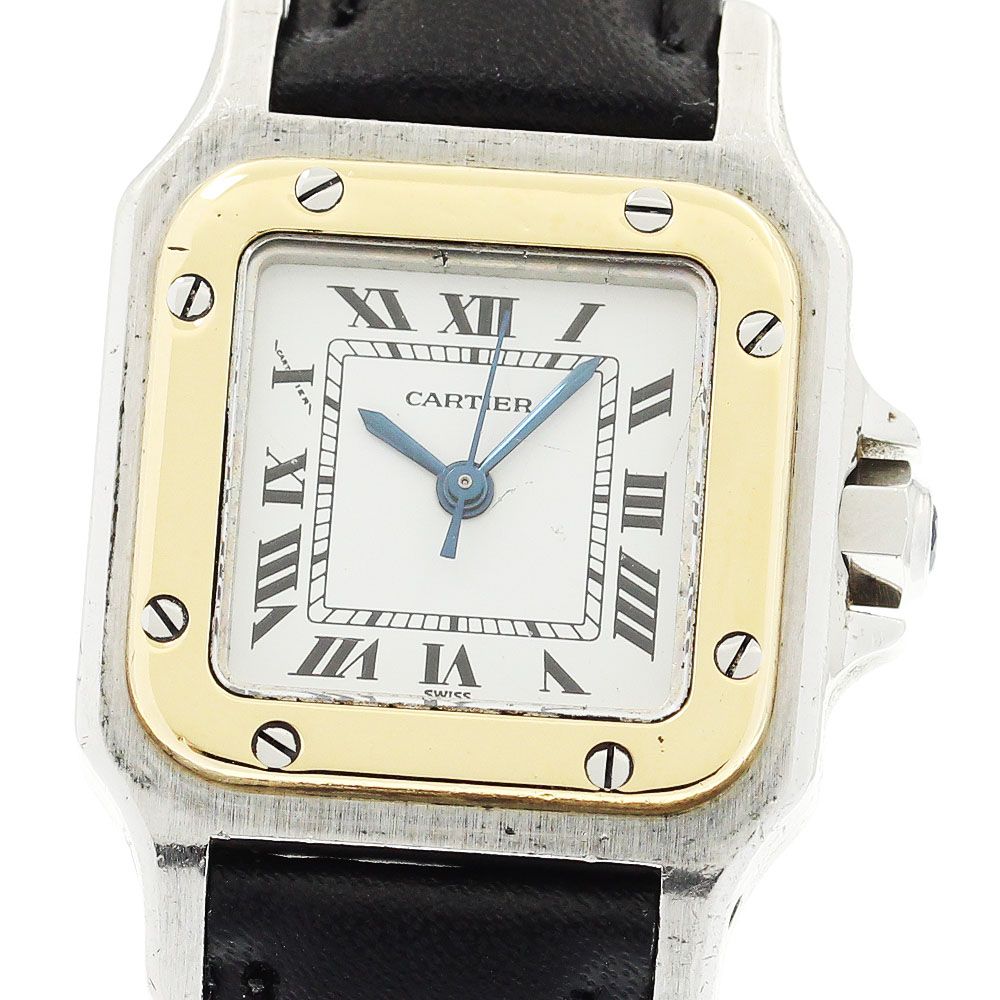 カルティエ CARTIER サントスガルベSM 自動巻き レディース_904775