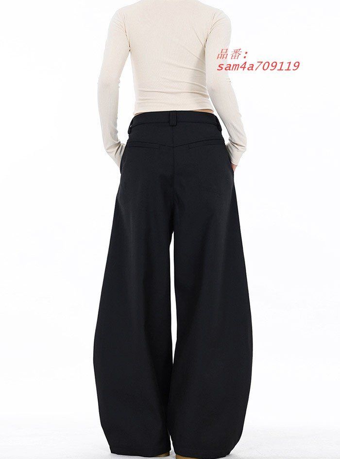 バレルレッグパンツ ゆったり