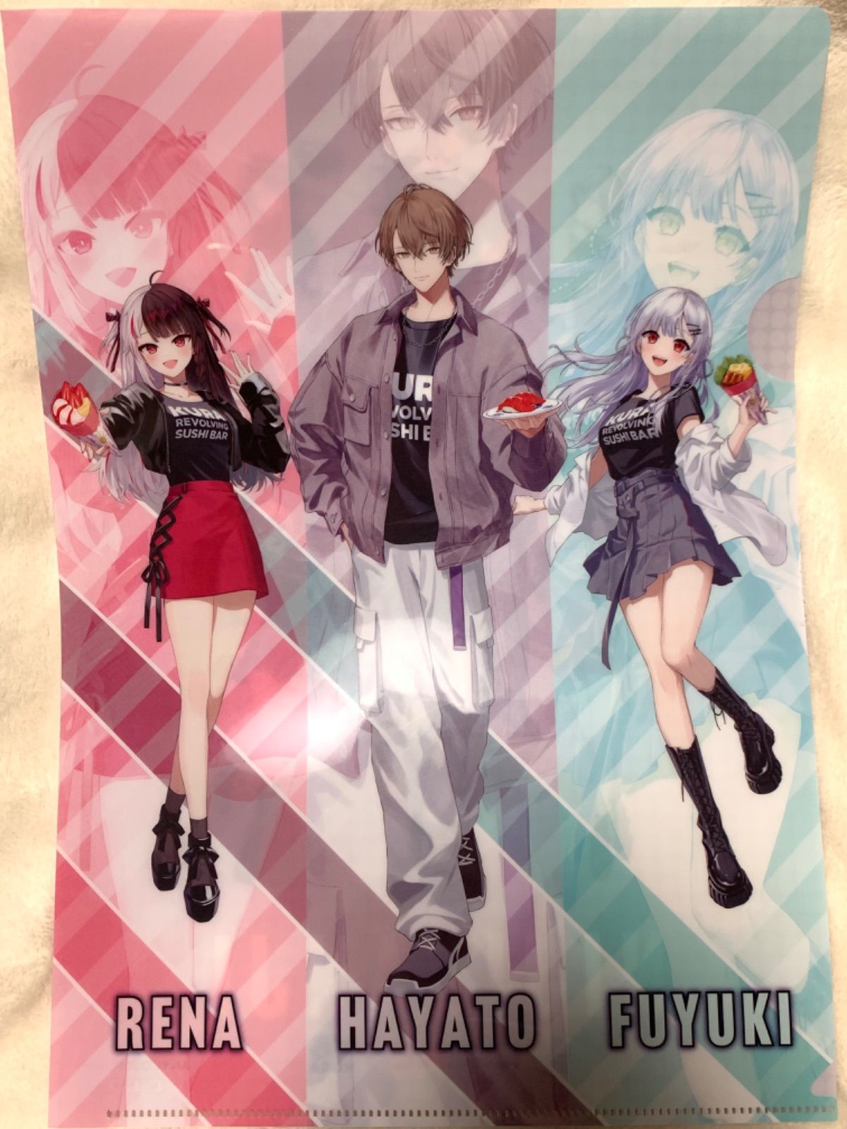 にじさんじ くら寿司 クリアファイル・カードセット（SMC組