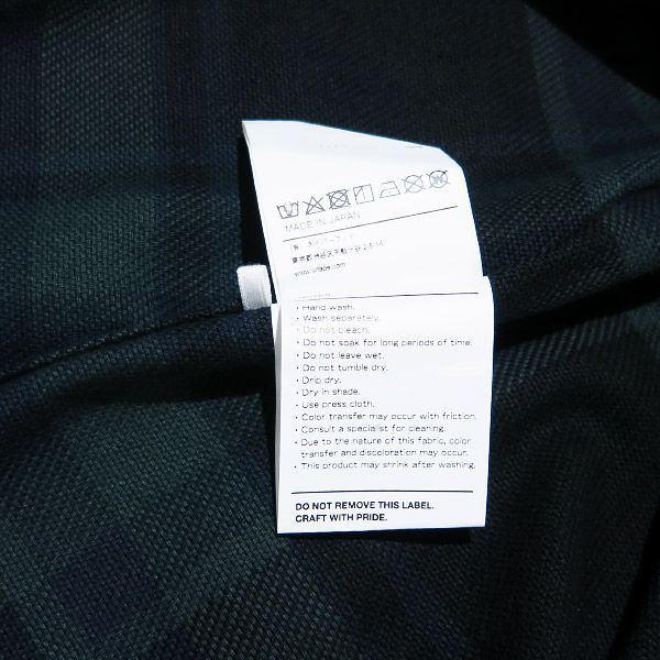 WTAPS ダブルタップス 21AW DECK/LS/COTTON.FLANNEL.TEXTILE 212TQDT-SHM05 デッキ ロングスリーブ コットン フランネル シャツ グリーン 長袖 サイズ02(M)