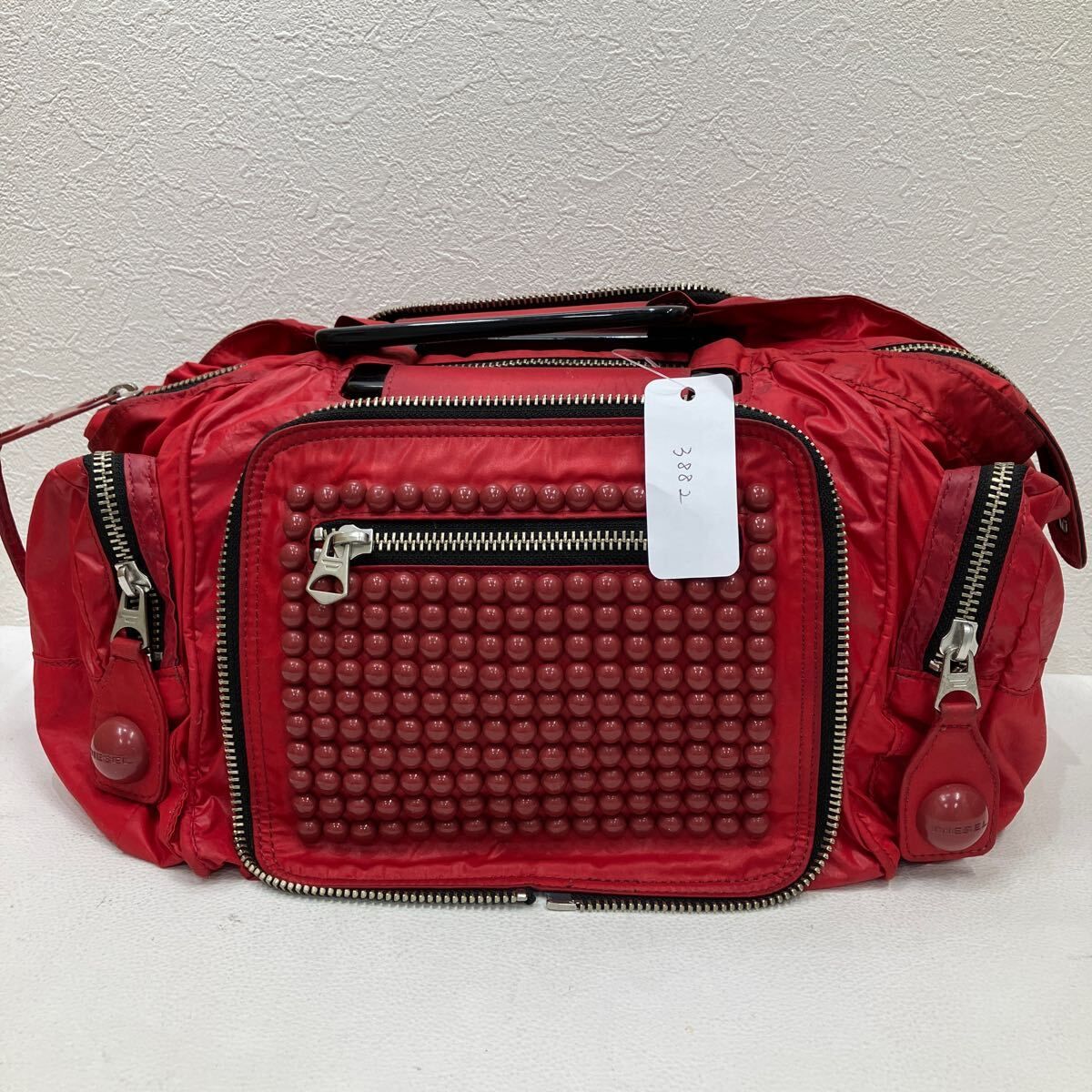美品　DIESEL レッド ハンドバッグ DIESEL - ディーゼル／DIESEL バッグ ハンドバッグ 鞄 トート