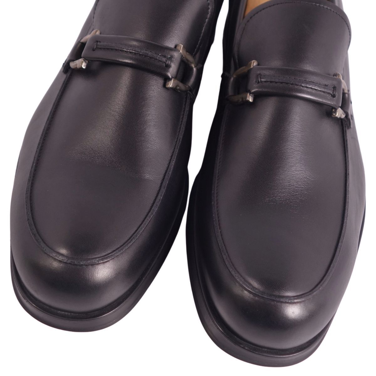 サルヴァトーレフェラガモ パンプス ヴァラ リザード 型押し 黒