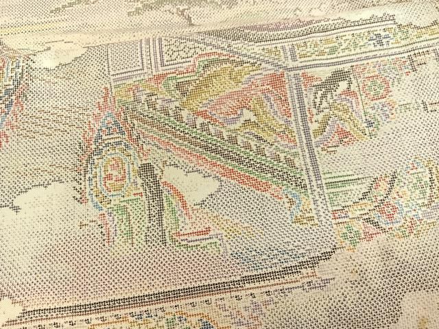 平和屋着物○本場大島紬 平安人物風景文 正絹 逸品 BAAT6703hv - メルカリ