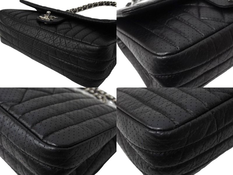 CHANEL シャネル マドモアゼル パンチング ショルダーバッグ ココ