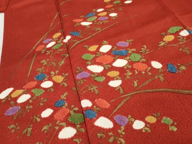 平和屋着物□訪問着 手描き 枝花文 正絹 逸品 AABB8542cs - メルカリ