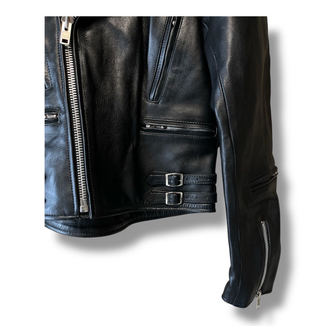 freedom フリーダム レザーダブル ライダースジャケット ロンジャン