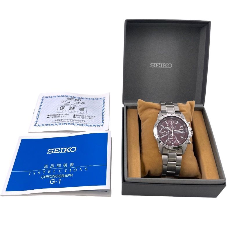 SEIKO】セイコー クロノグラフ 7T92-0DW0 腕時計 ステンレス