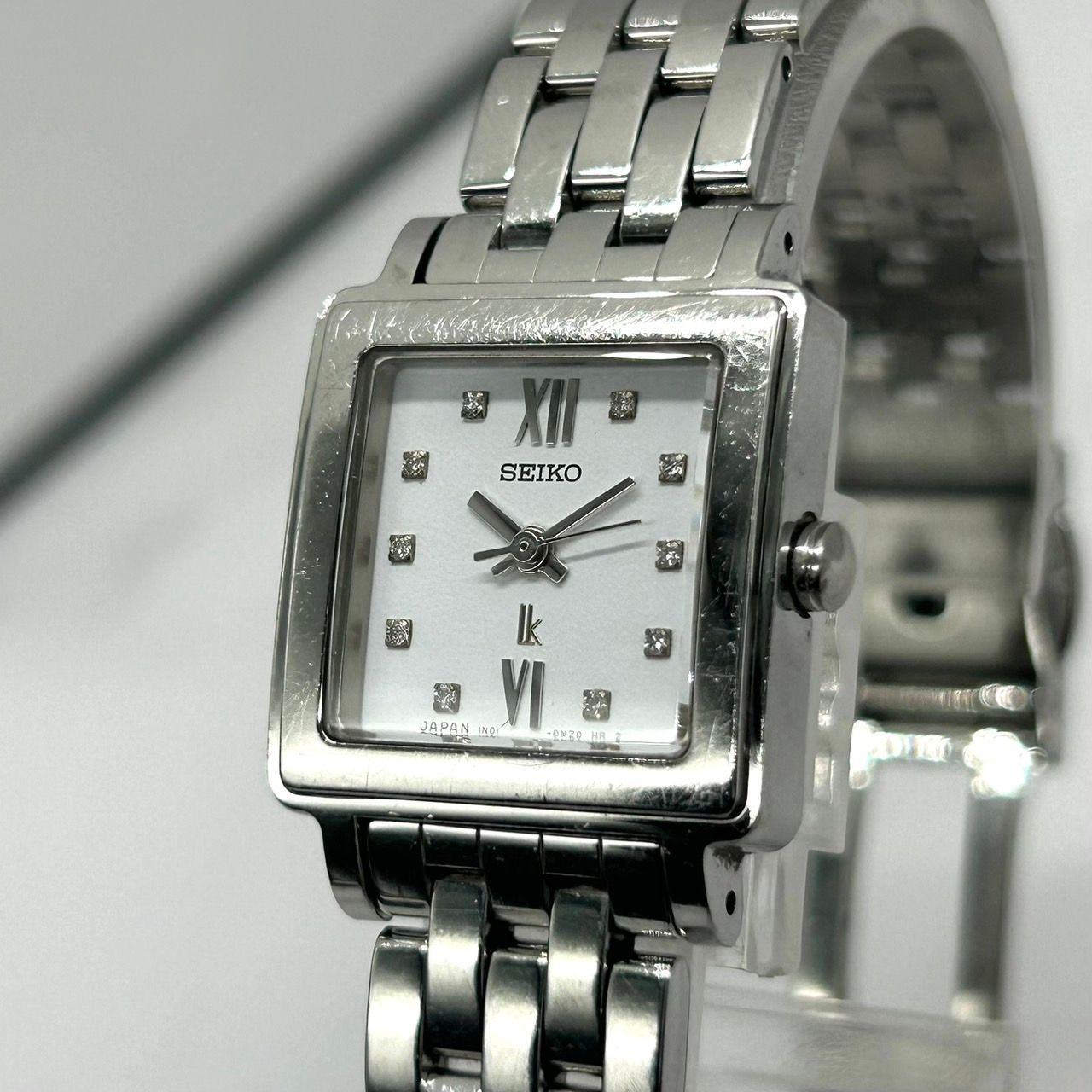【新品電池】SEIKO ルキア 8Pダイヤ レディース 腕時計 シルバー 稼働品】セイコー ルキア 1N01-0GK0 レディース 腕時計 8P