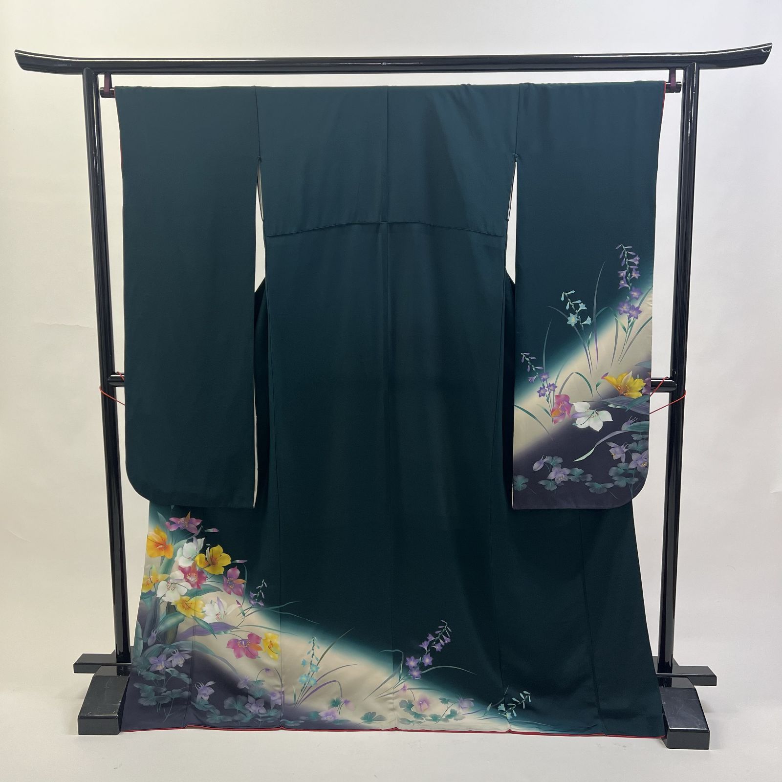 中振袖 振袖 正絹 緑 緑色 3S874 HACX742000