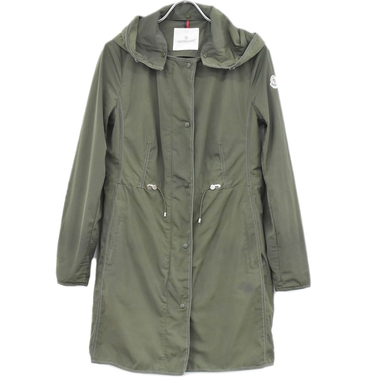 本物 モンクレール MONCLER フード付き モッズコート ロング
