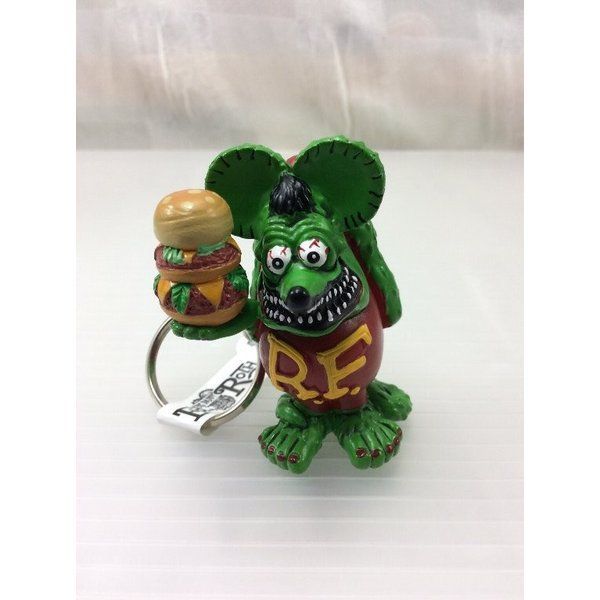 Rat Fink Resin Keychain Car Motorcycle Keyholder Keyring Keychain