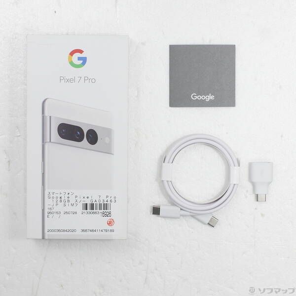 中古品〕 Google Pixel 7 Pro 128GB スノー GA03463-JP SIM