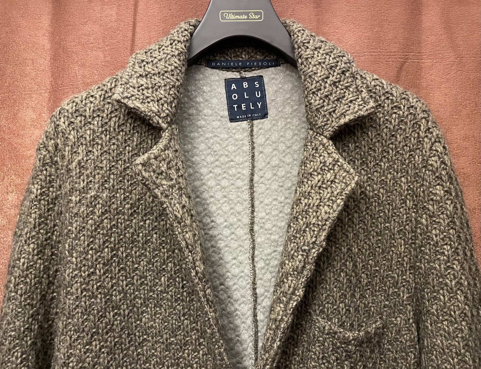 MADE IN ITALY製 DANIELE FIESOLI アルパカ混ニットテーラード 