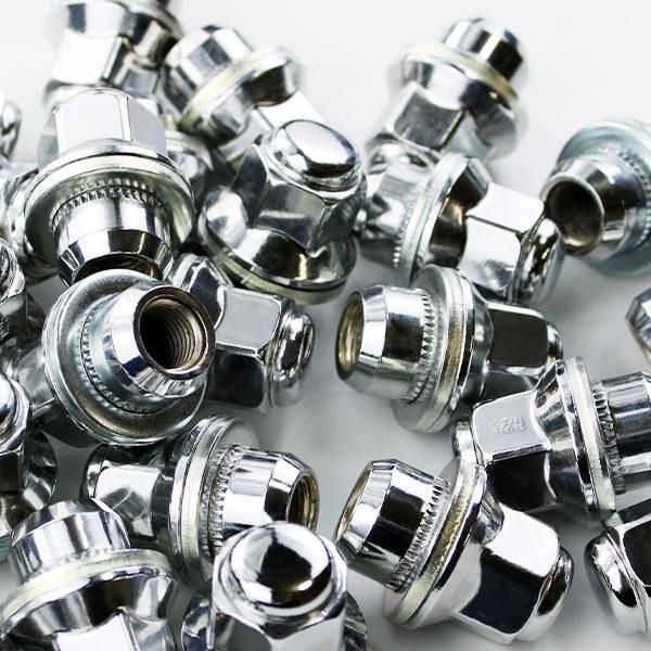 ホイールナット 50個 平座ナット P1.25 日産 純正 ホイール 用 シャンク径 20mm ストレートナット 39mm 21HEX メッキナット WP