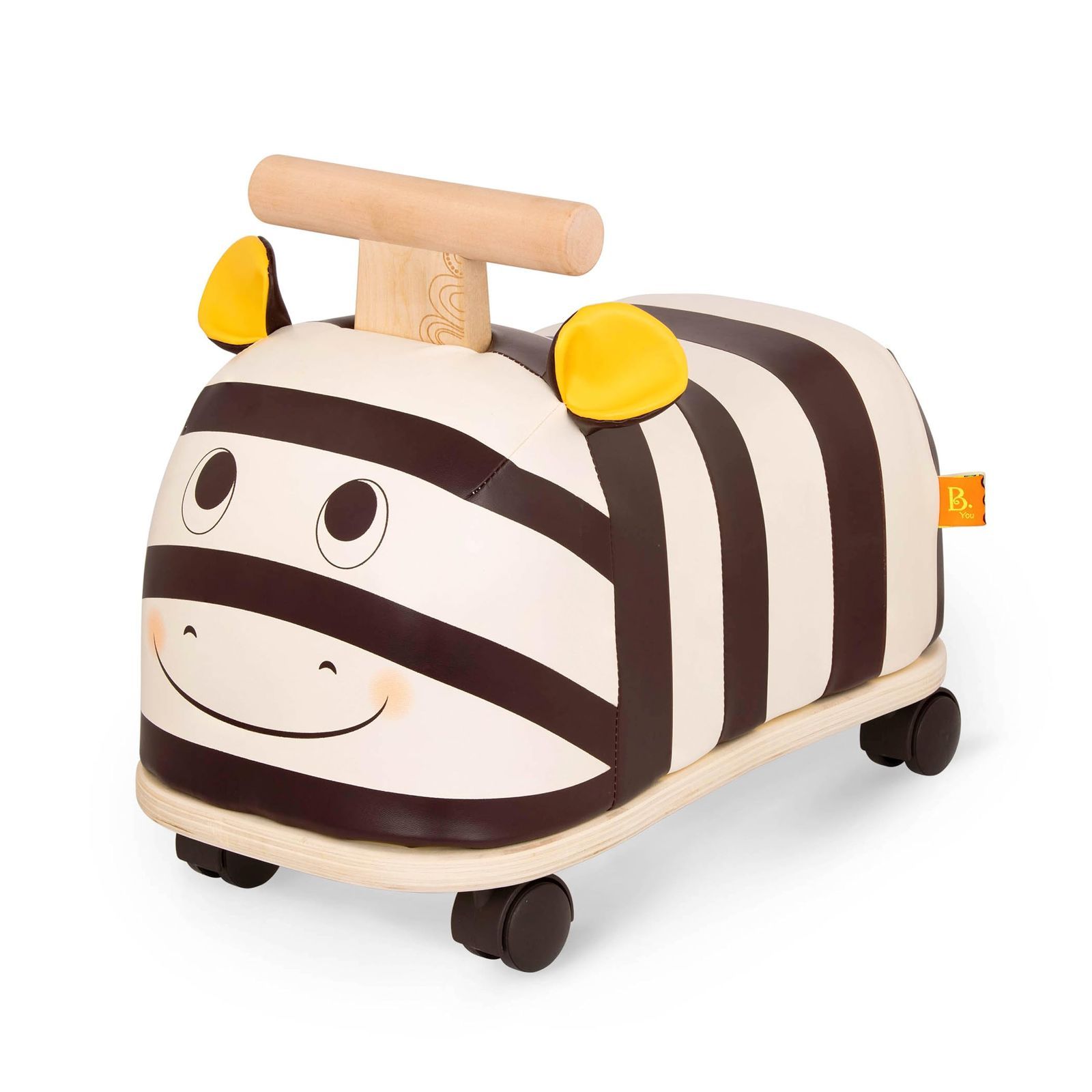 【人気商品】B. toys 木製乗用玩具 しまうまライドオンカー