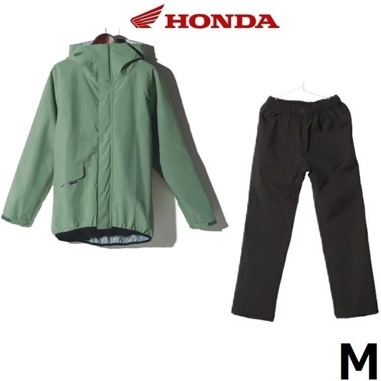 Honda ホンダ 透湿防水 上下セット WPコンパクトセットアップ 0SYES-Y4C グラスグリーン Mサイズ レインスーツ