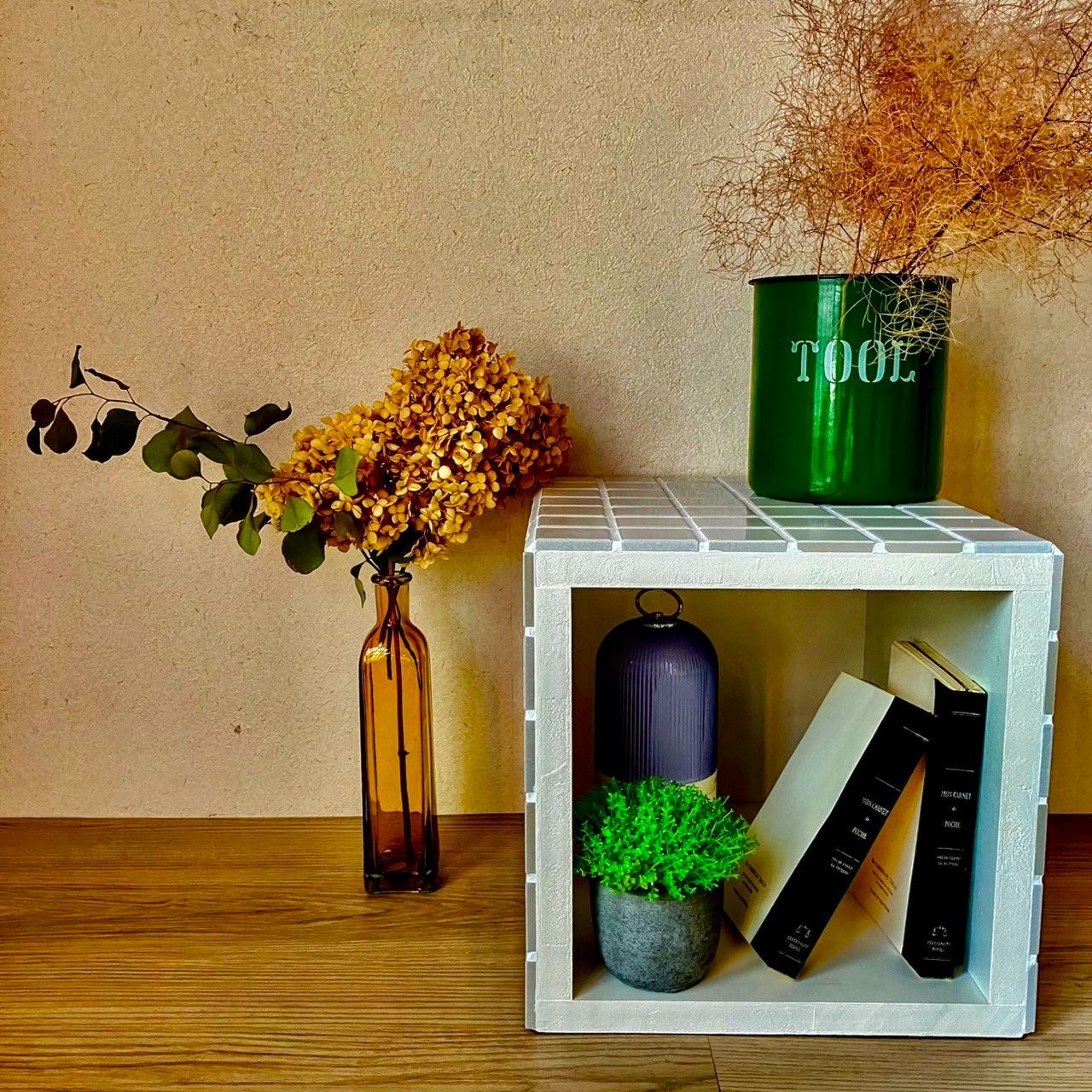 受注生産】 収納付き キューブ タイルテーブル - メルカリ