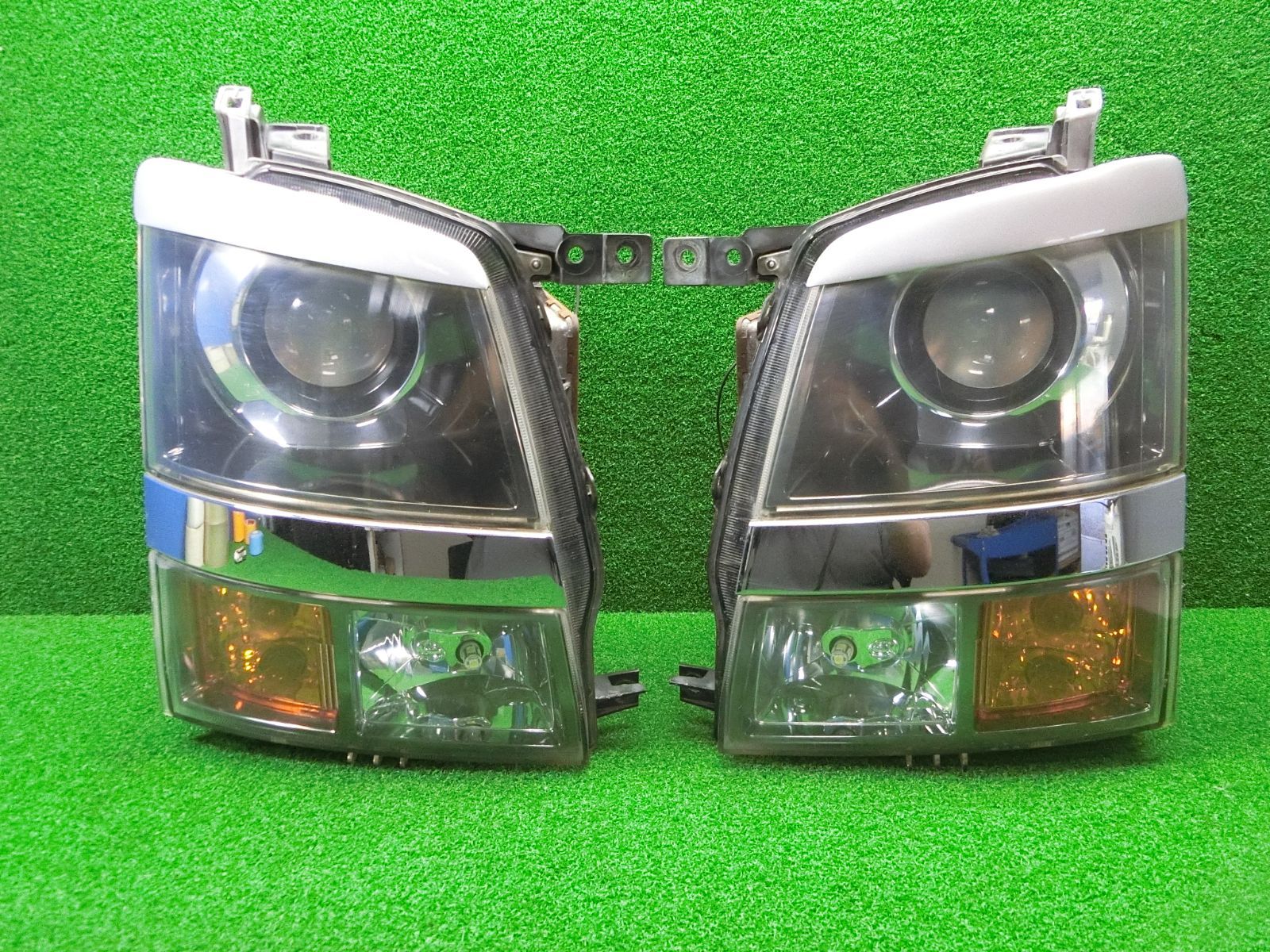 磨き＋コーティング済 MH21S/MH22S ワゴンR RR ヘッドライト 11117] コーティング済 スズキ ワゴンR MH21S ヘッドライト 左右セット