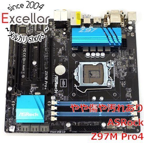 bn:3] ASRock製 MicroATXマザボ Z97M Pro4 LGA1150 - メルカリ