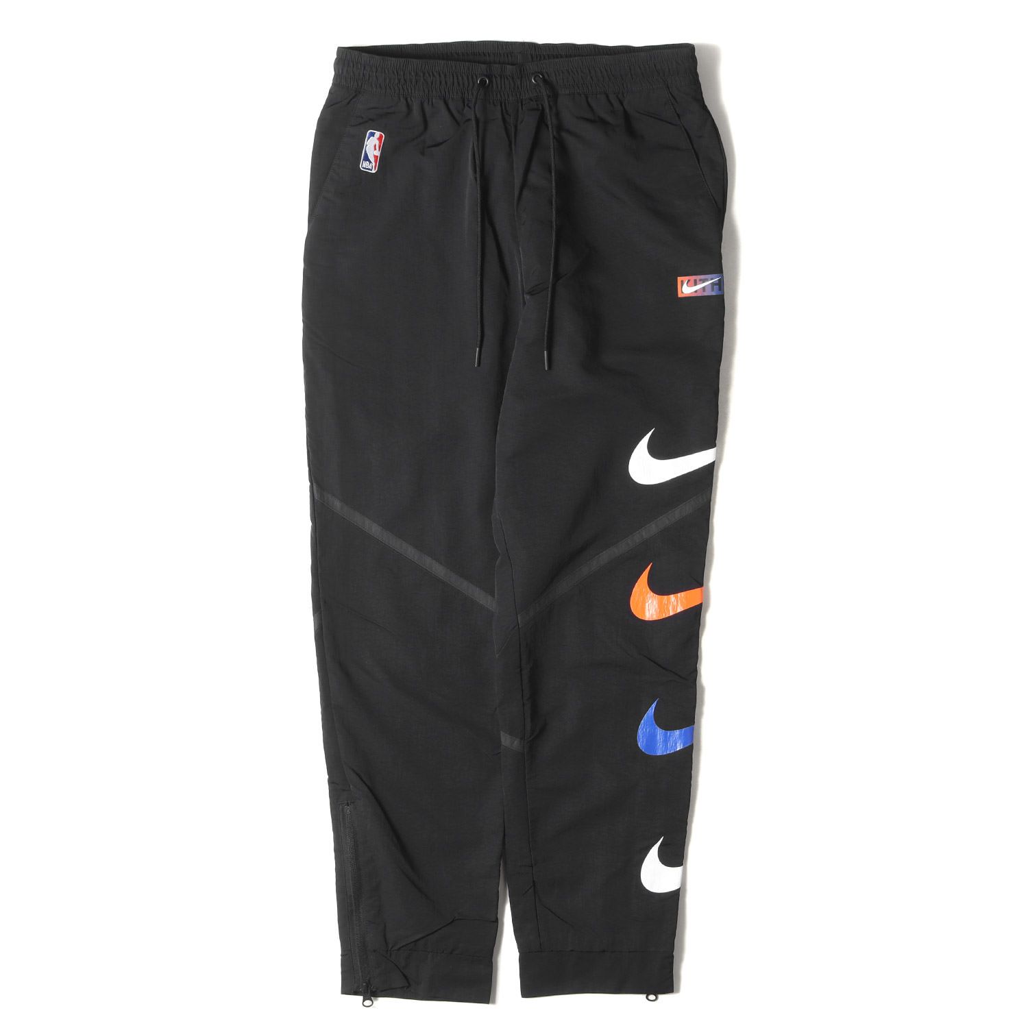 美品 KITH NYC キス ニューヨークシティー パンツ サイズ:M 21AW NIKE NBA New York Knicks ナイロン  トラックパンツ ブラック 黒 ナイキ ニューヨーク ニックス コラボ ボトムス ズボン【メンズ】