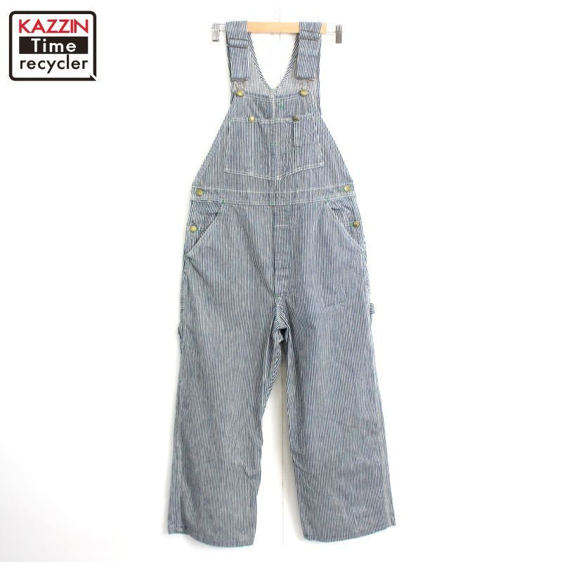 60s vintage OSHKOSH ヒッコリー オーバーオール メンズ Sサイズ相当