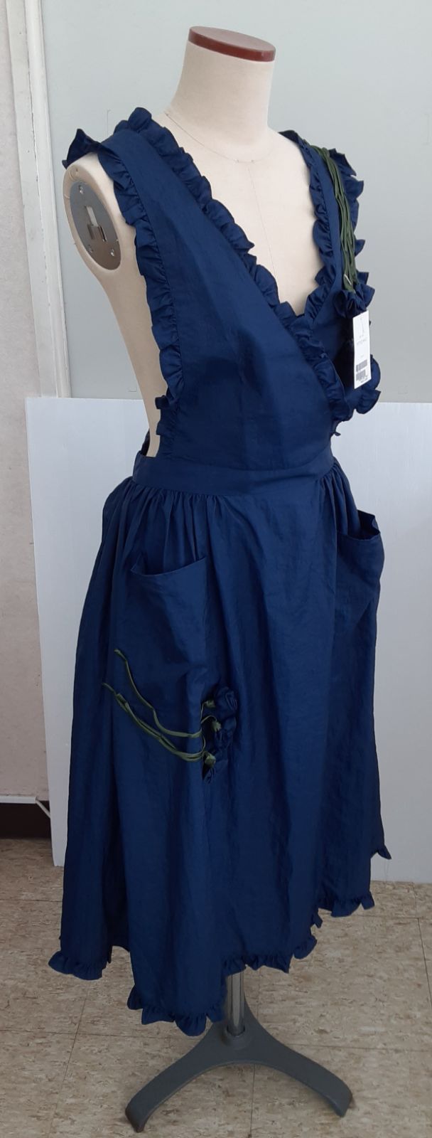 POTECHINO ポテチーノ エプロン 紺