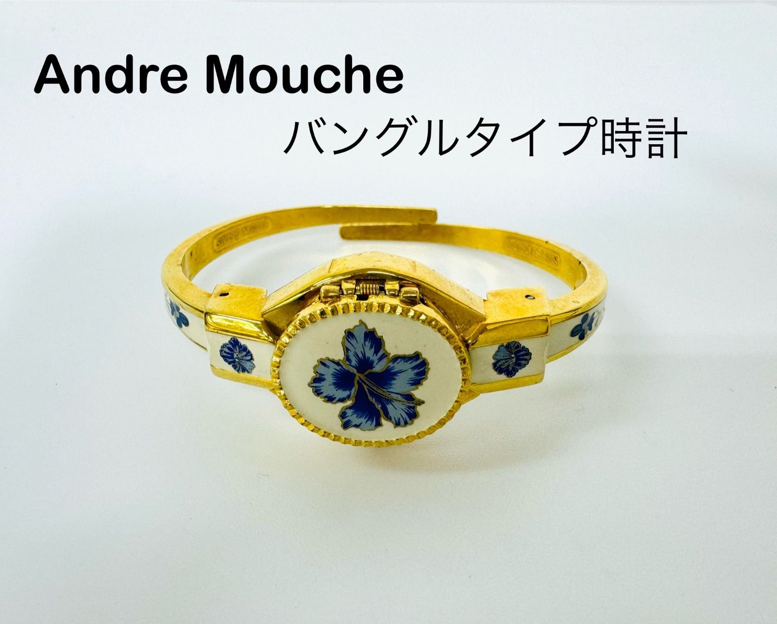 ANDRE MOUCHE スイス製 手巻き時計 花柄 ANDRE MOUCHE スイス製 手巻き時計 花柄 レディース