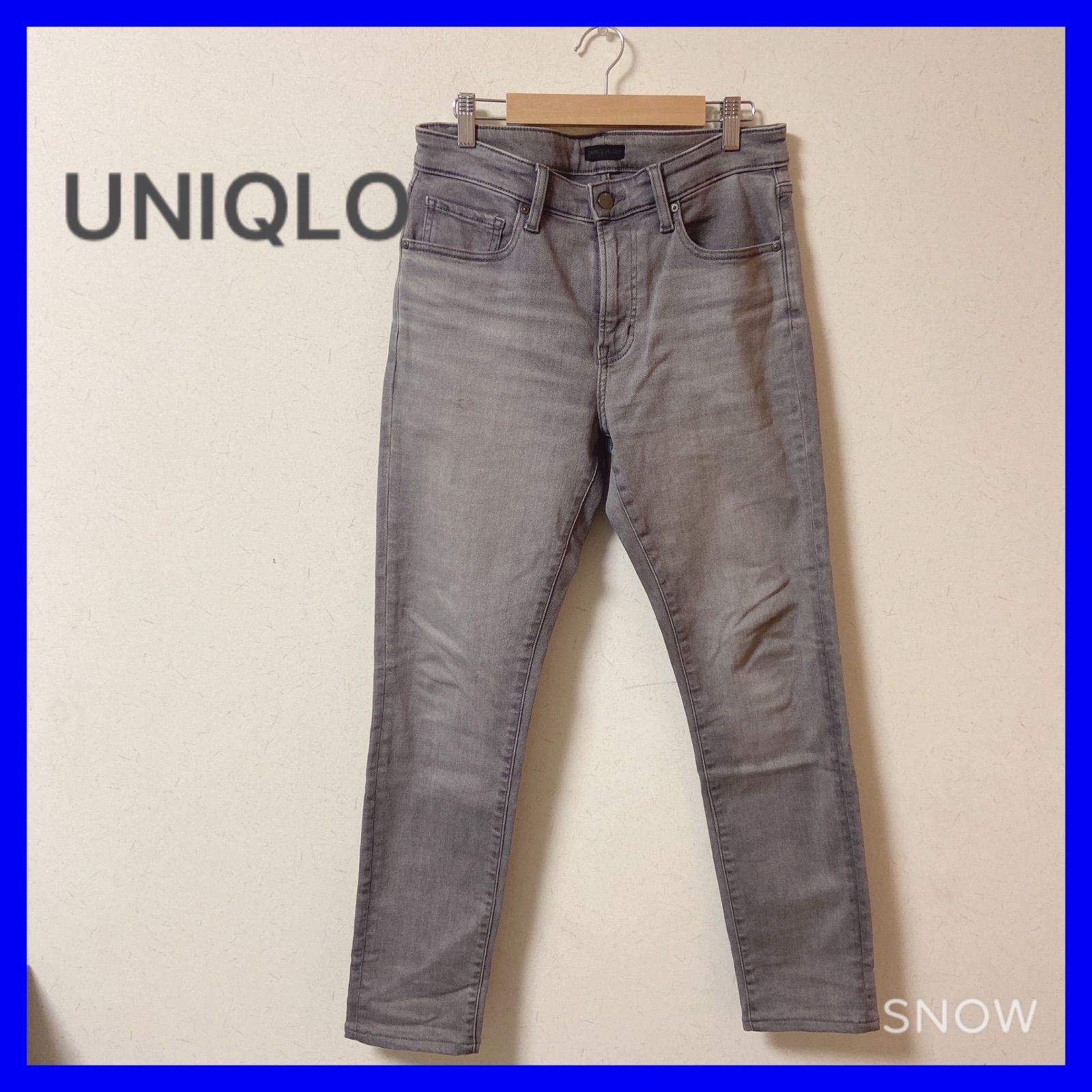 ⭐︎UNIQLO ユニクロ メンズ デニムパンツ サイズ30（76cm）グレー