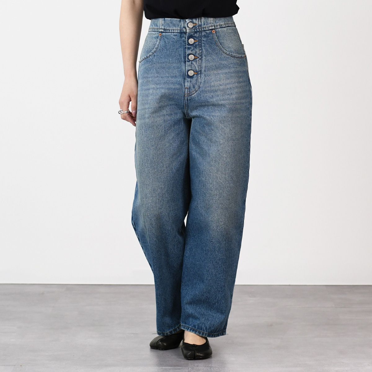 美品　早い者勝ち❗️MM6 ジーンズ　デニム　ストレート MM6 Maison Margiela ストレートジーンズ | ブルー | FARFETCH JP