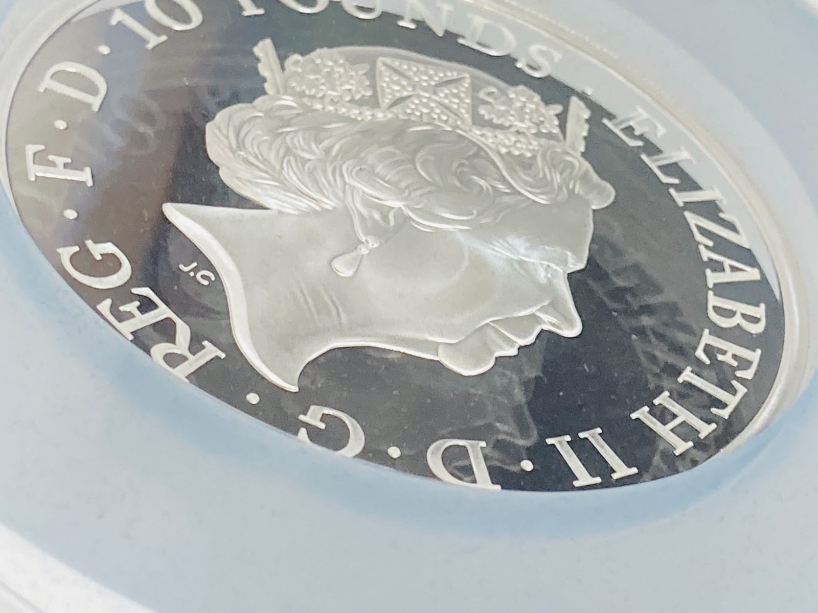 500枚限定 大型銀貨】2015年 イギリス シャーロット王女洗礼記念