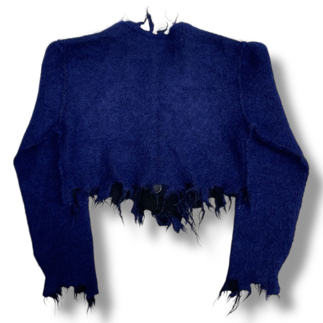 PERVERZE パーバーズ Mohair & Wool Damaged Knit Cardigan