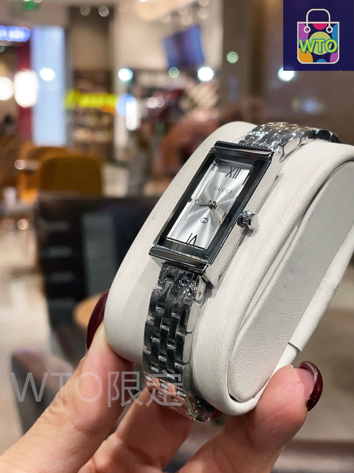 GUCCI シルバー 長方形ケース 時計 今日特価】Gucci グッチ ジーフレーム シリーズ エレガントな