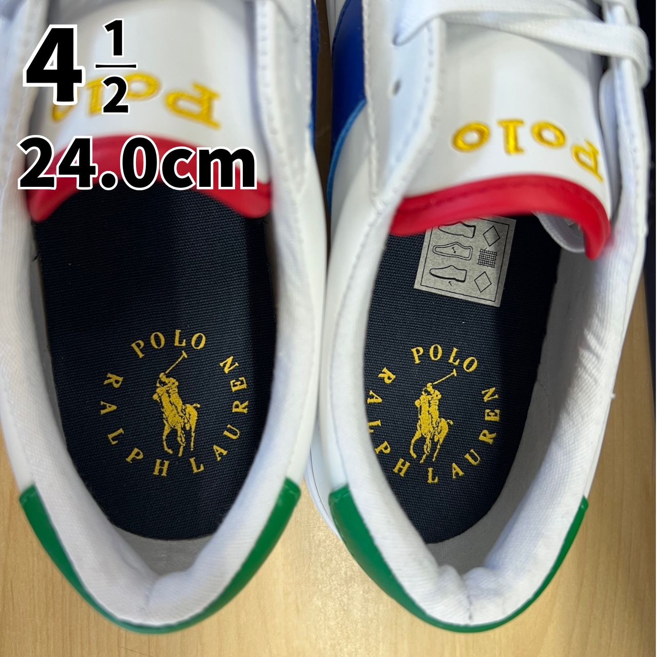 【新品未使用】Polo Ralph Lauren スニーカー 24.0 POLO RALPH LAUREN ポロ ラルフローレン RYLEY スニーカー 24cm