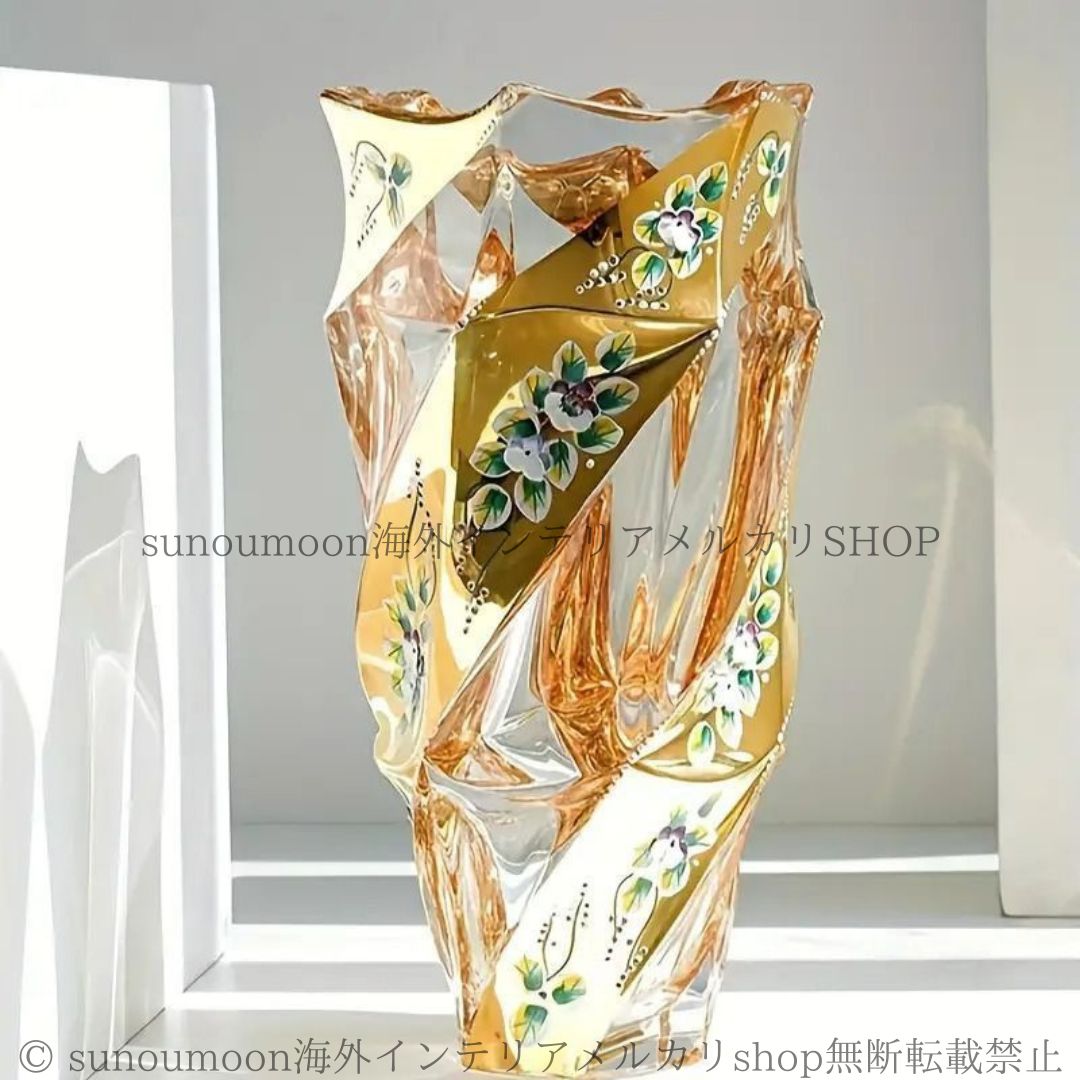 CAESARCRYSTAL BOHEMIAE24% クリスタルフラワーベース CAESARCRYSTAL BOHEMIAE24% クリスタルフラワーベース 暮らしに