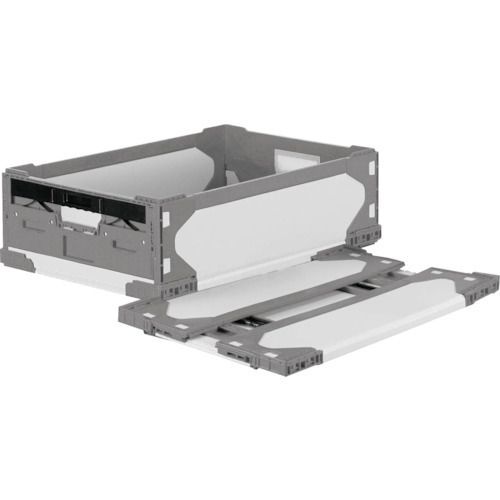 リス リットハイブリッド折りたたみコンテナ ６１１５６３ ＬＴ－ＲＳ－ＳＳ４１グレー／グレー６３０×４２０×１８９