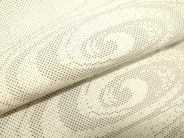 平和屋着物○本場大島紬 白大島 9マルキ 流水文 正絹 逸品 DAAS2038tw  
