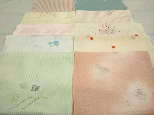 平和屋着物＊夏物 和装小物 帯揚げ10枚 全て正絹 逸品 DAAP5256by  