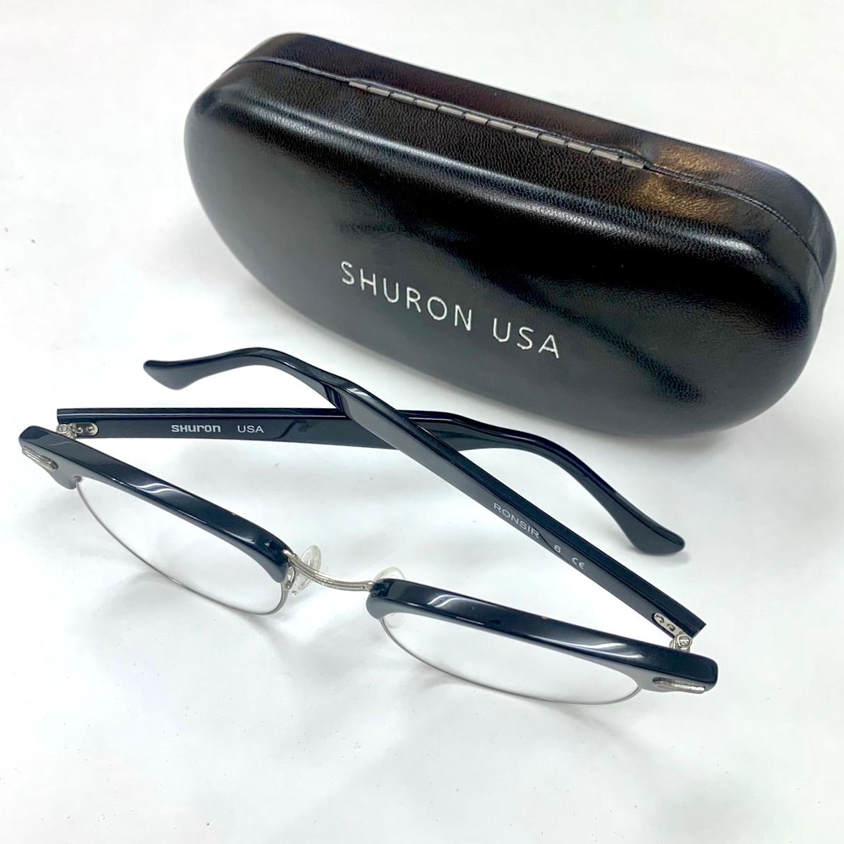 SHURON RONSIR サイズ52 シュロン　ロンサー未使用品 GIG LAMPS 1950s SHURON RONSIR CHARCOAL WOOD 1/10 12KGF size