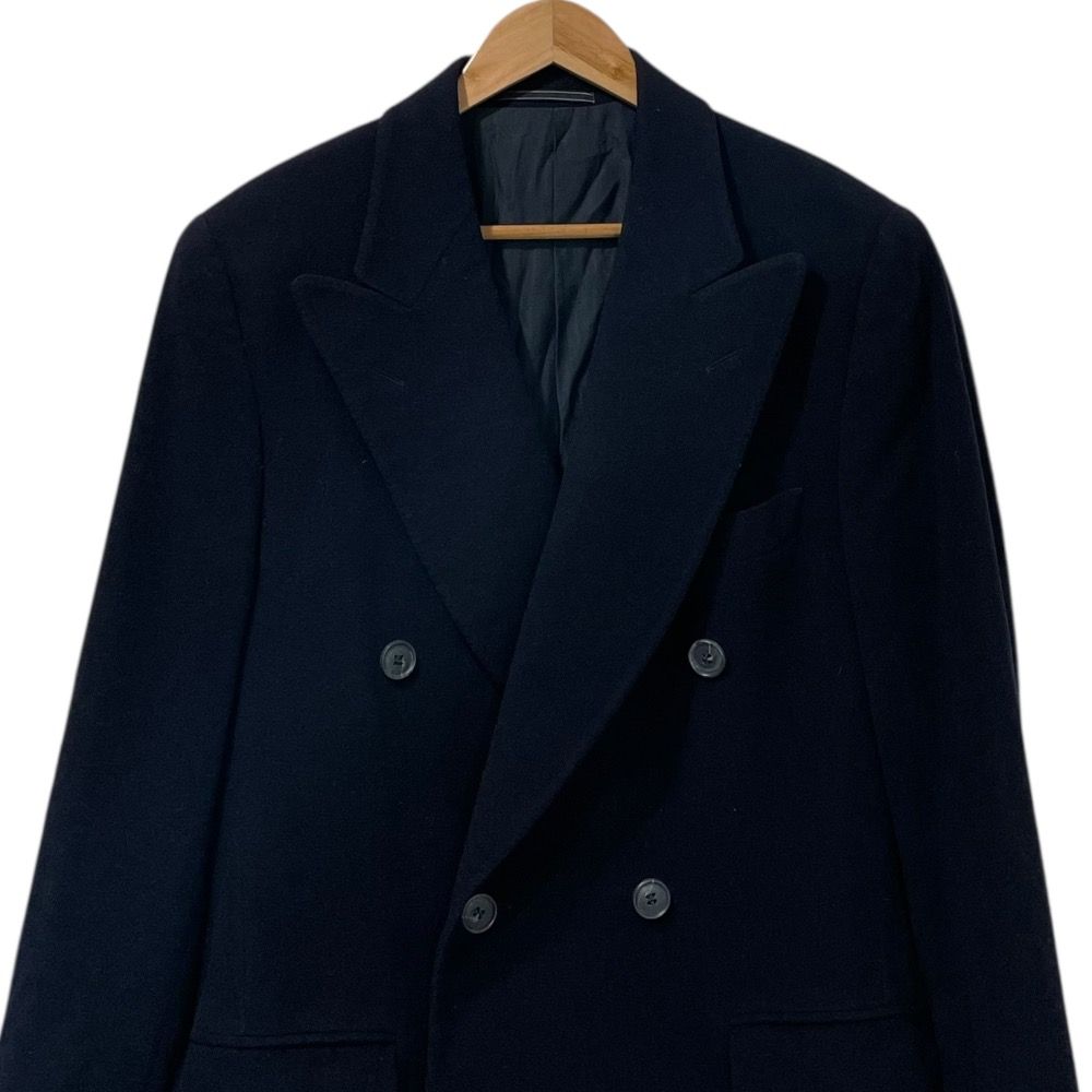 【値下げ！】Ermenegildo Zegna ネイビー ダブルブレスト コート Ermenegildo Zegna ネイビー ダブルブレストコート