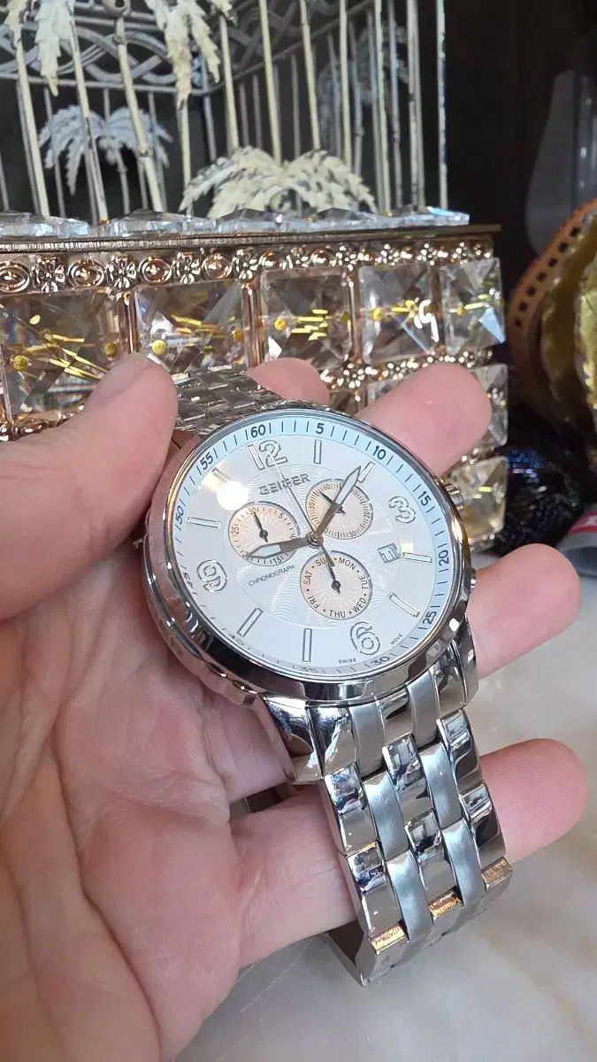 Geiger ガイガー クロノグラフ メタル 時計