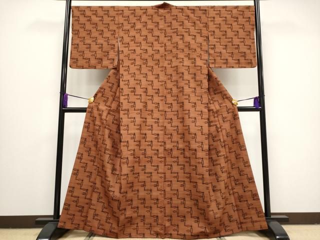 平和屋本店□極上 国指定重要無形文化財 本場久米島紬 手織 草木染