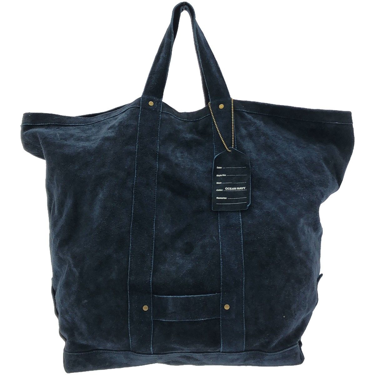 SEVEN BY SEVEN セブンバイセブン 24AW OCEANS スウェードトートバッグ OCEAN NAVY ネイビー