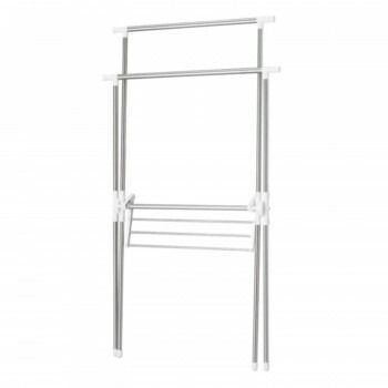 【限定品】 パール金属 タオル掛付室内物干しスタンドX型 伸縮式 N-7562