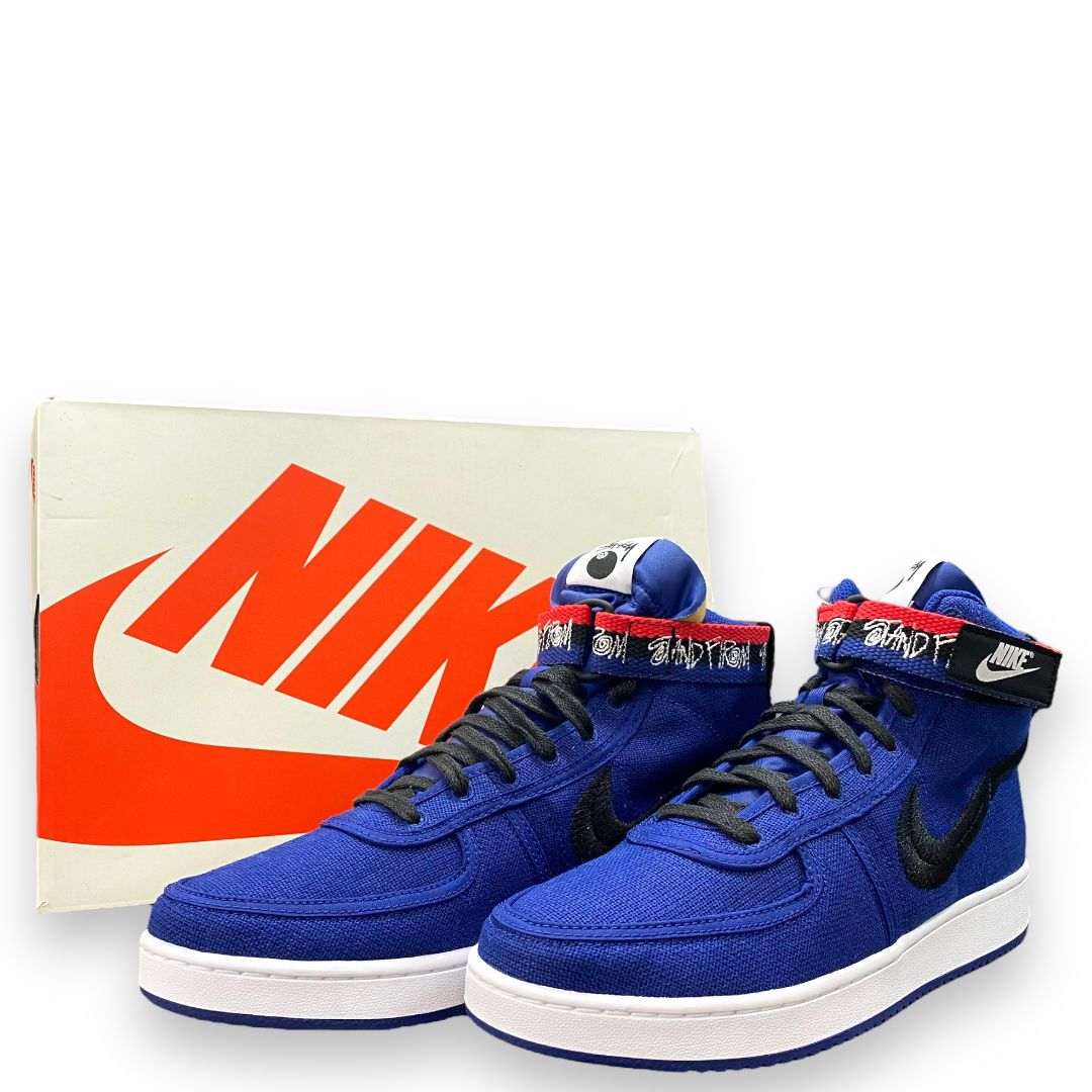 27cm NIKE × STUSSY VANDAL HIGH SP DEEP ROYAL BLUE スニーカー