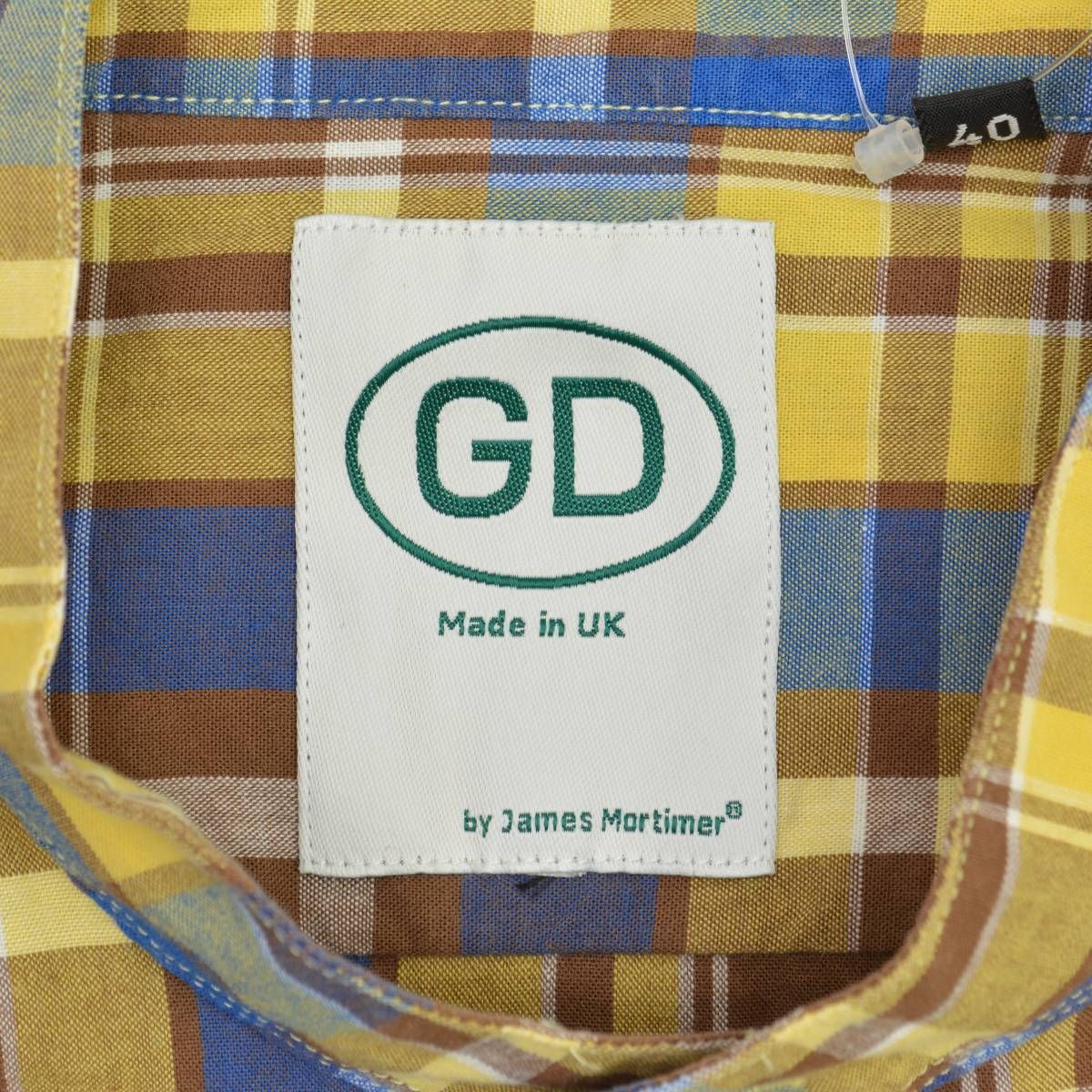 【JamesMortimer】GD by James Mortimer GD-20SS C チェックプルオーバー長袖シャツ