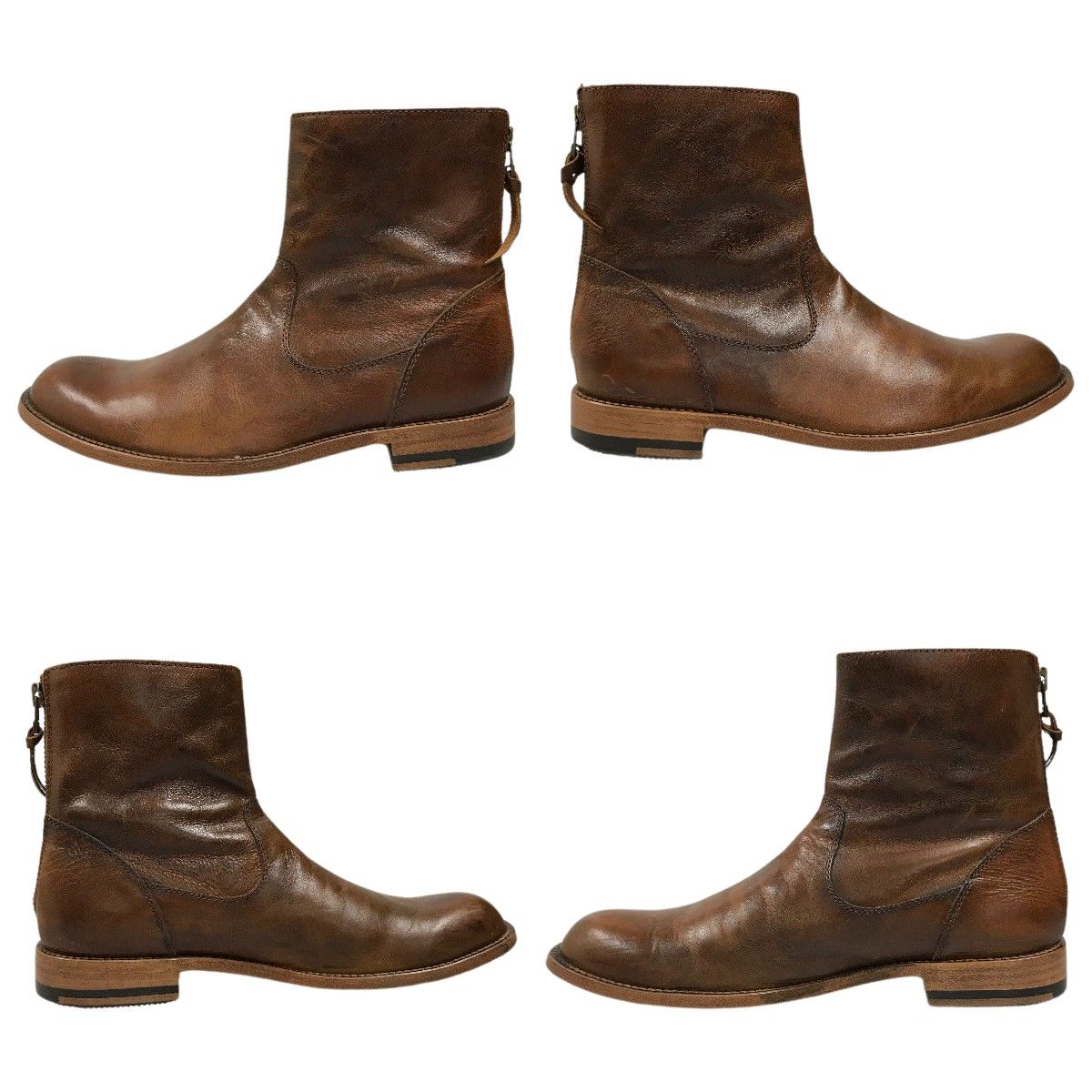PADRONE パドローネ バックジップブーツEX SIZE40 25cm PU7885-1105 