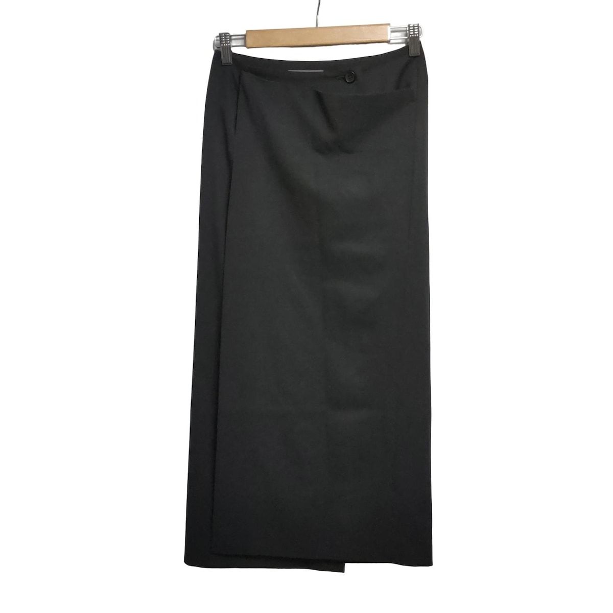 yohjiyamamoto ヨウジヤマモト 巻きスカート サイズS レディース - FY-S25-148 黒 ロング