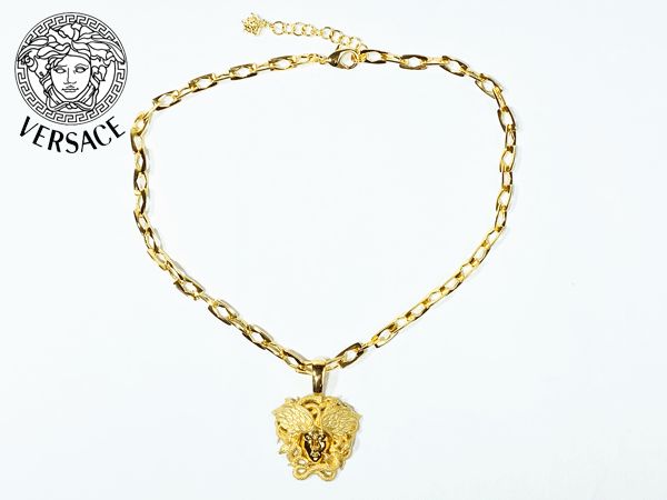 ヴェルサーチ ペンダント VERSACE DG16278S DJMT D00H メドゥーサ チャーム付き ゴールド 立体 メドゥーサ ペンダント ネックレス ベルサーチ ヴェルサーチェ
